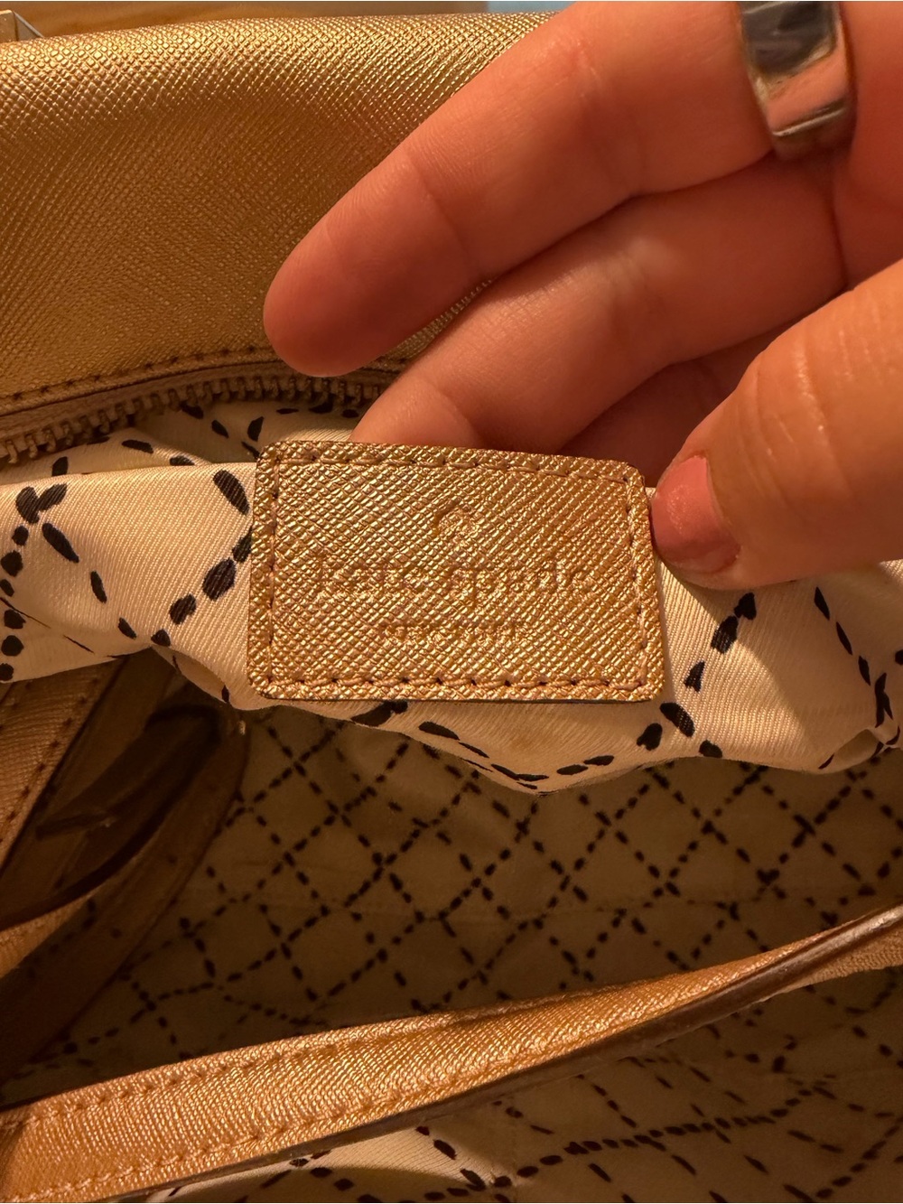 Rose Gold Kate Spade Purse - Picture 3 of 6